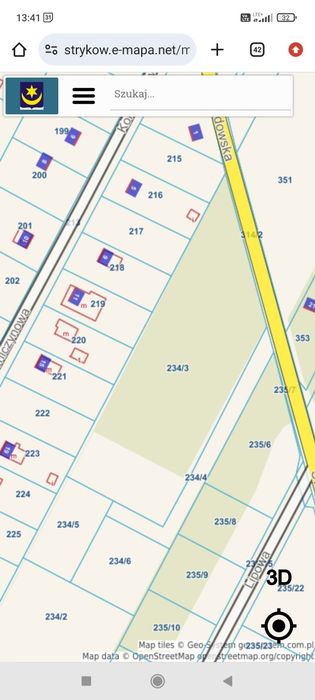 Działka budowlana 1171 m² – Anielin Swędowski