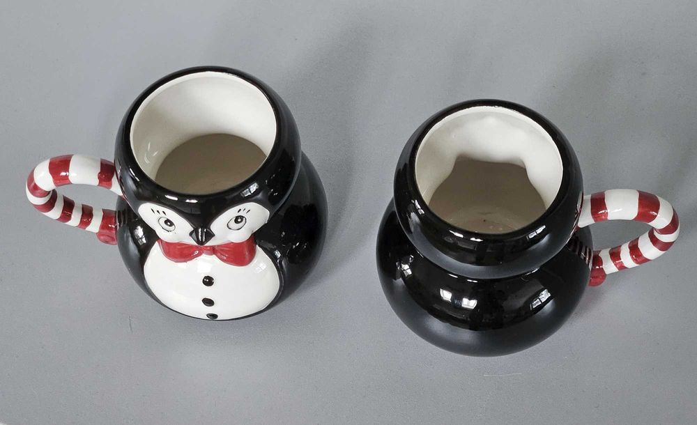 Склянка чашка з різдвяним мотивом Пінгвін