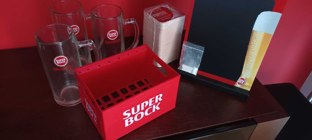 Conjunto super bock coleccionáveis