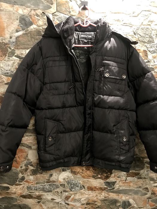 Ciepła kurtka z kapturem XXL