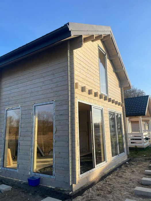 Drewniany domek letniskowy Jan III 65 +27 m2-ROD, ośrodek wypoczynkowy