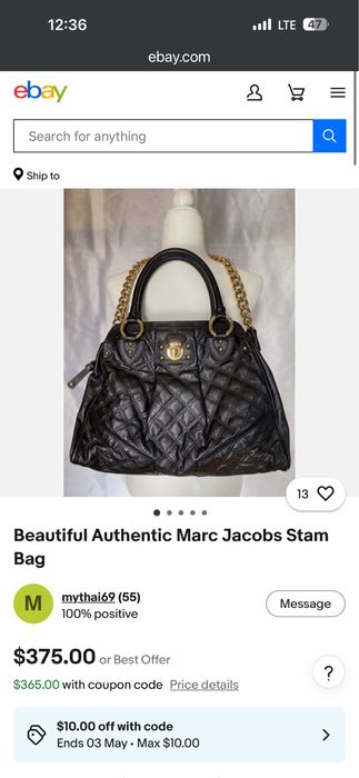Marc Jacobs сумка Stam original
