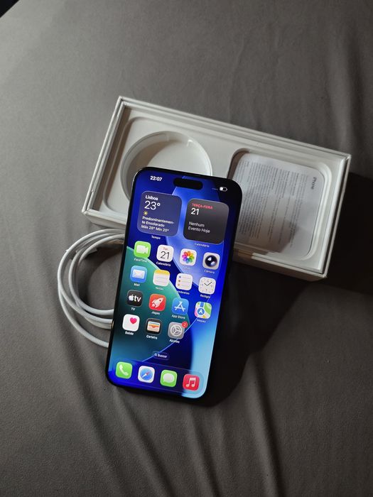 Iphone 15 Pro Max 256gb - Impecável, com caixa e cabo!