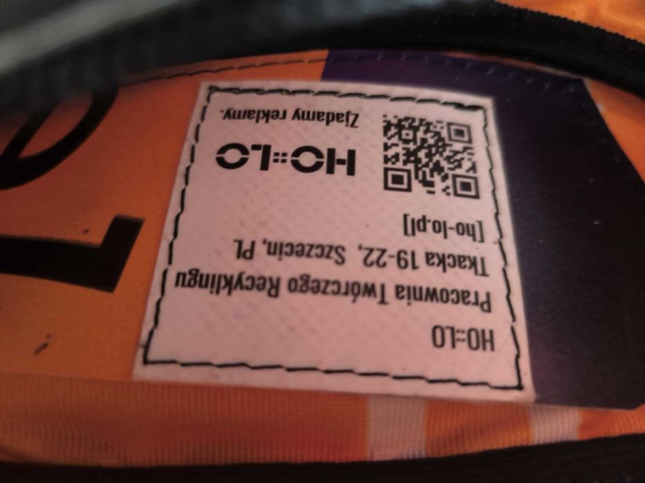 Nerka HO::LO - fiolet, czerń i mandarynka