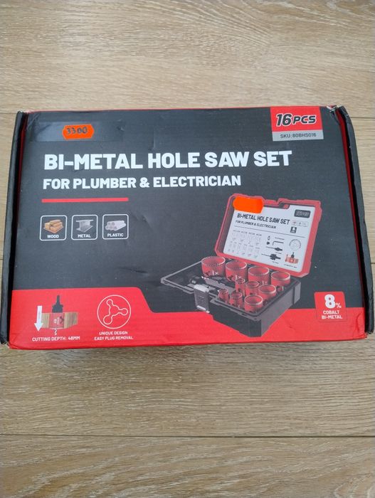 Milwaukee,BOSCH ,DEWALT ,MAKITA коронки біметал 16шт