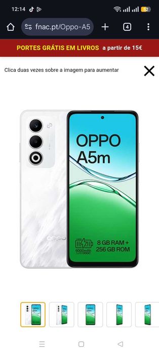 Vendo OPPO m5 com caixa e garantia