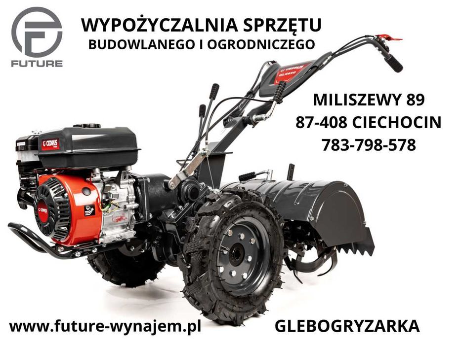 Glebogryzarka z napędem wynajem wypożyczalnia