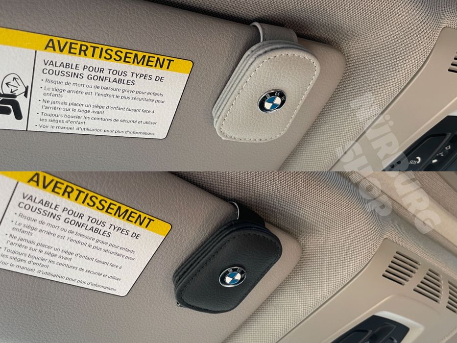 Держатель для очков с логотипом BMW под очечник на козырёк