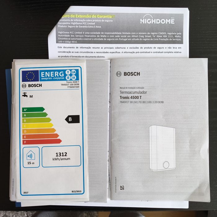 Termoacumulador BOSCH Tronic  4500 T