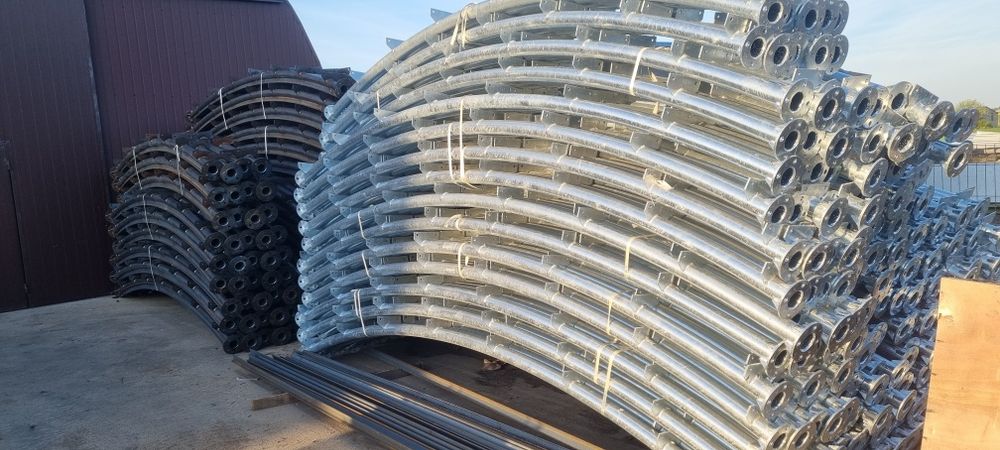 Hala łukowa  11m wiata konstrukcja na slome garaż