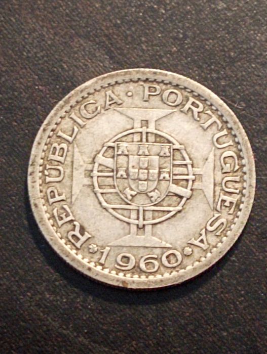 5 Escudos de Moçambique de 1960 	- Prata - Moçambique	1960 - Bela MBC