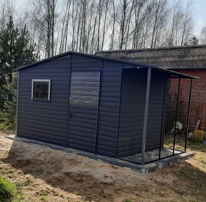 Domek Narzędziowy z Wiata w Cenie HIT + OKNO