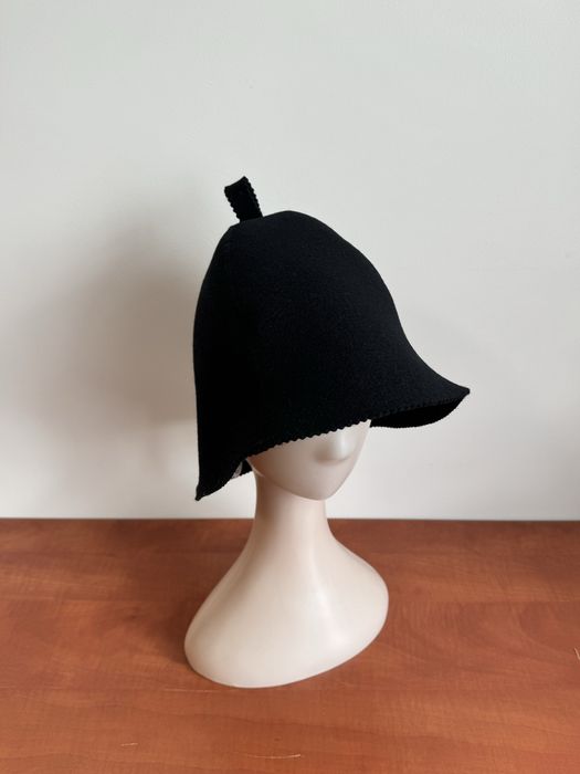 Czapka do sauny czarny KLASYK DOMIKO