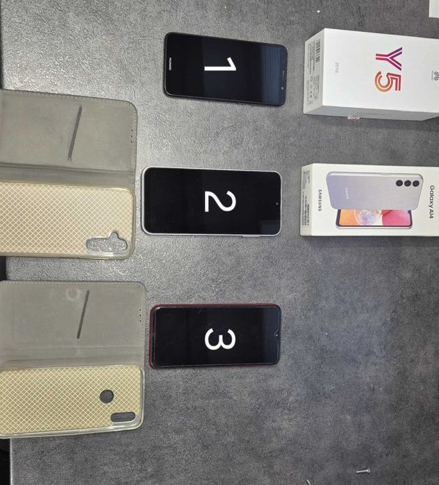 Telefony komórkowe Huawei, Samsung, Xiaomi