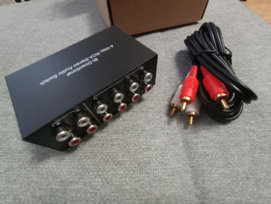 4-drożny dwukierunkowy przełącznik audio stereo