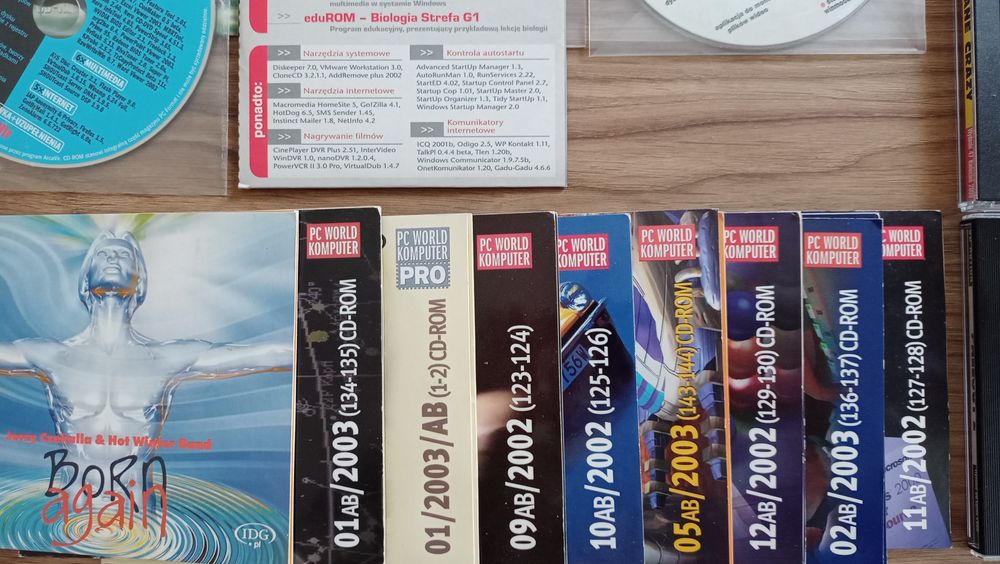 Płyty CD, PCWK, Komputer świat ekspert i inne