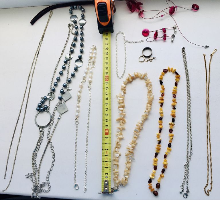 Бижутерия бусы цепочка кольцо