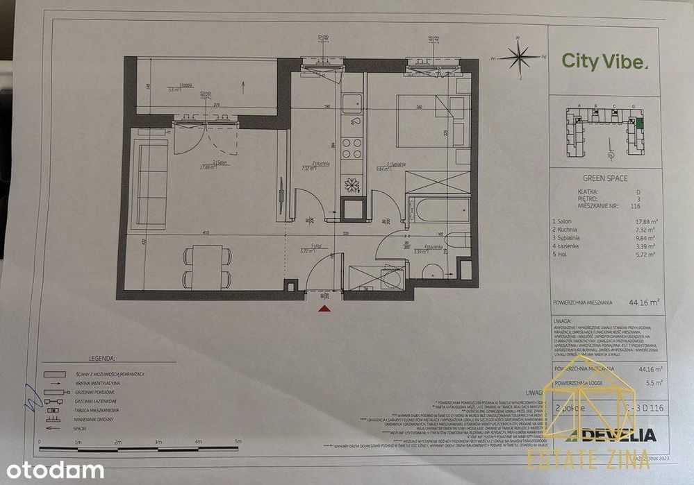 Nowe 45 m²|3 pokoje|Balkon|City Vibe|669 tys