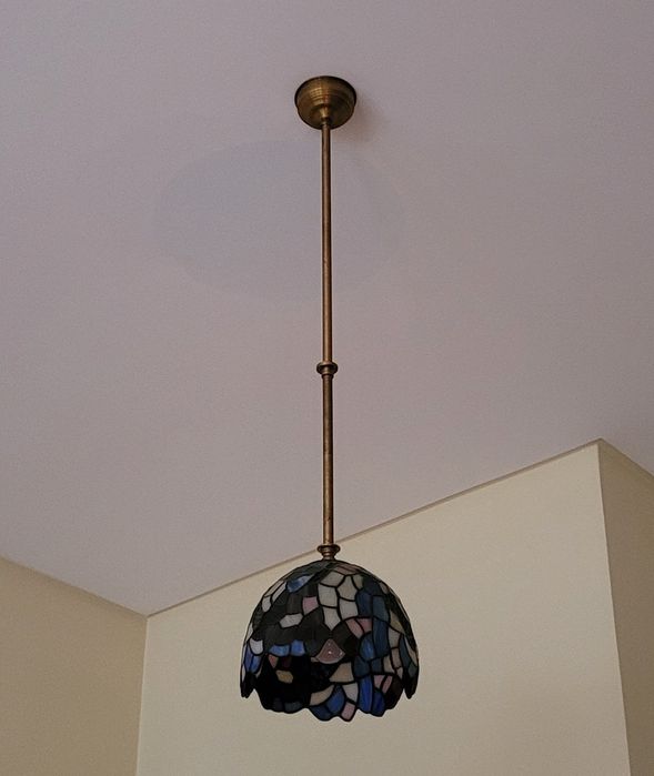 Candeeiro de teto vitral estilo Tiffany
