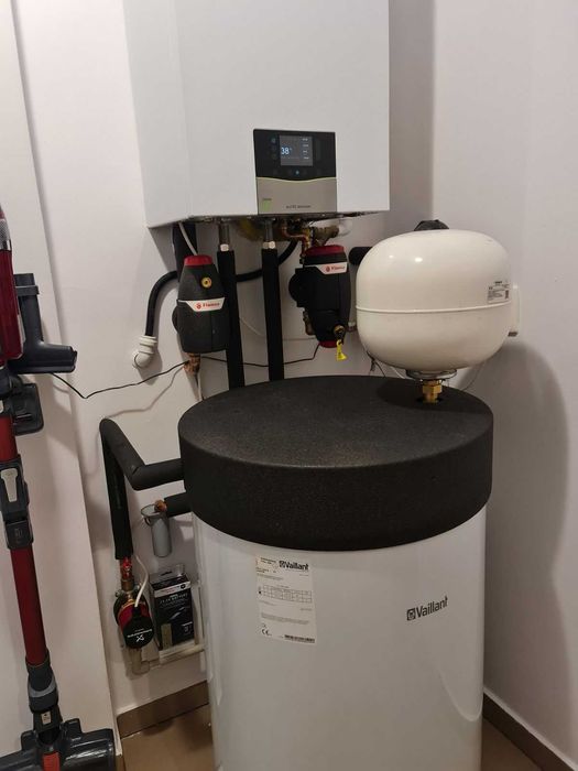 Kotłownia na gaz 20kW wraz z zasobnikiem c.w.u. 120l
