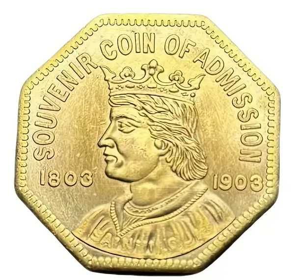 Французская восьмиугольная монета