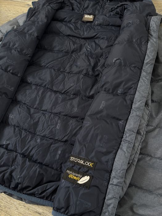 Kurtka Jack Wolfskin Stormlock lekka puchowa Męska L szara