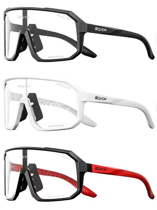 Fotochromowe okulary Rowerowe Sportowe SCVCN 32g CE 3 rodzaje Nowe