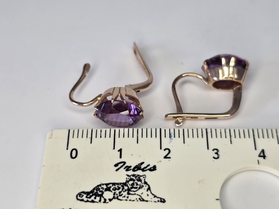 Золотые серьги ссср с александритом