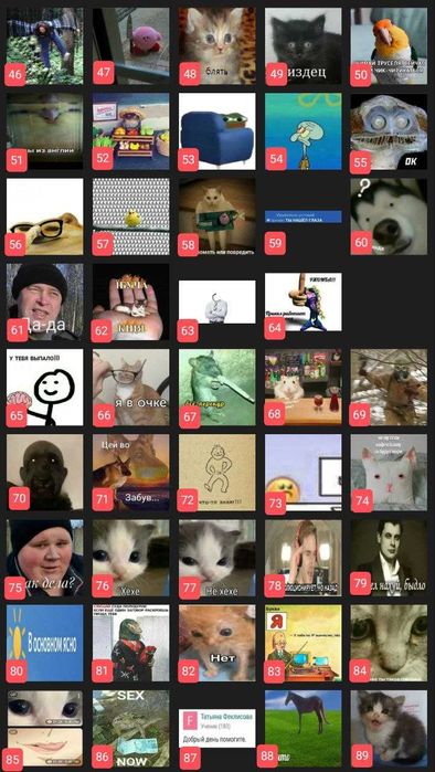 Стікери "b/tard" 118 штук. Меми, приколи, жарти та інтернет естетика