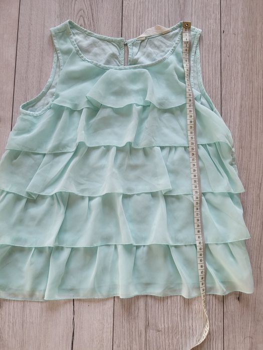 Rozm. 152 - top miętowy z falbankami H&M