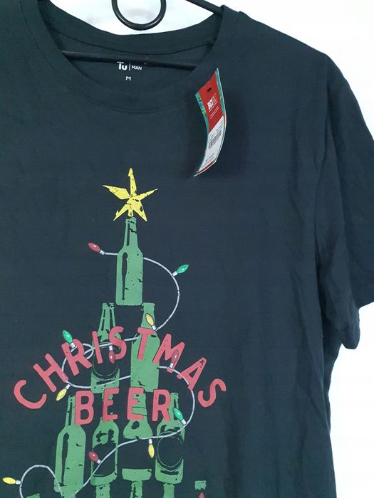 T-shirt świąteczny Tu roz. M nowy