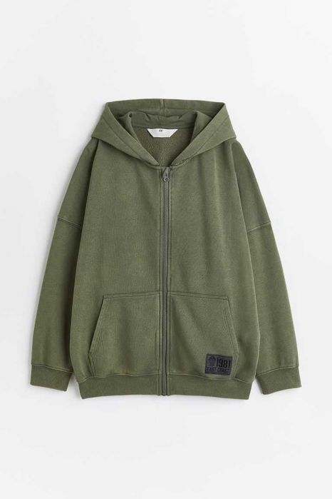 Оверсайз зіпка толстовка на блискавці H&M 140 146 152 158 164 худи