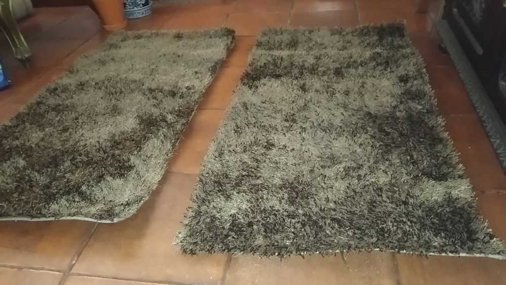Tapete Shaggy Castanho