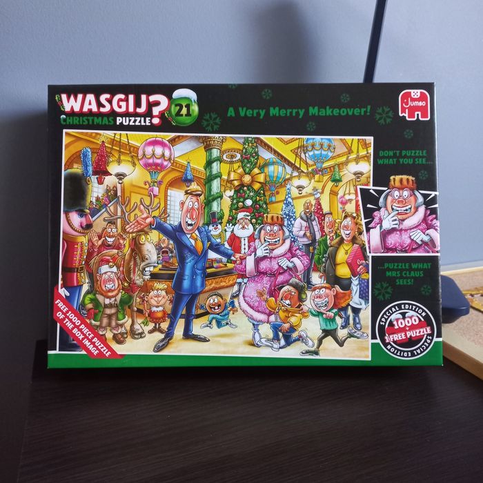 Dwa zestawy puzzli Wasgij