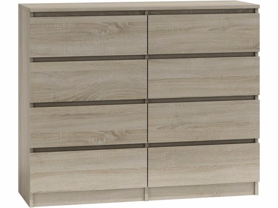 Duża Komoda Szafka 8 Szuflad 140 cm M8 RÓŻNE KOLORY