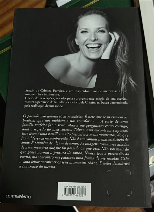 Livro de Cristina Ferreira "Sentir"