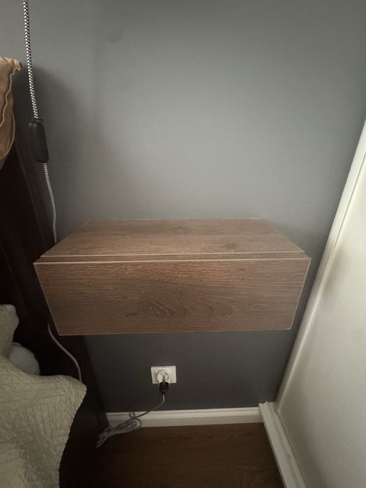 Szafki nocne wiszace 40x20x13 DWIE orzech