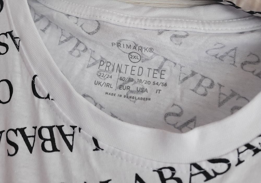 Koszulka t-shirt w print  UK 50 52 Primark