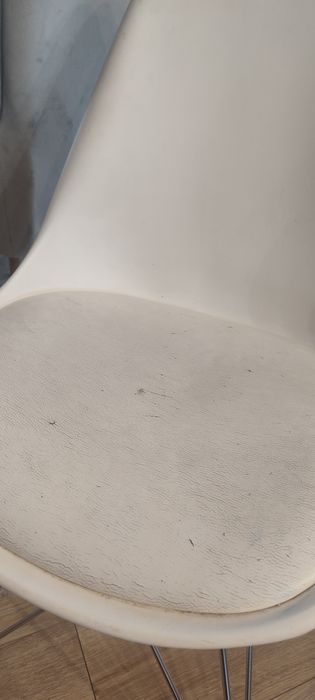 Krzesła białe 6szt plastikowe Eco skóra