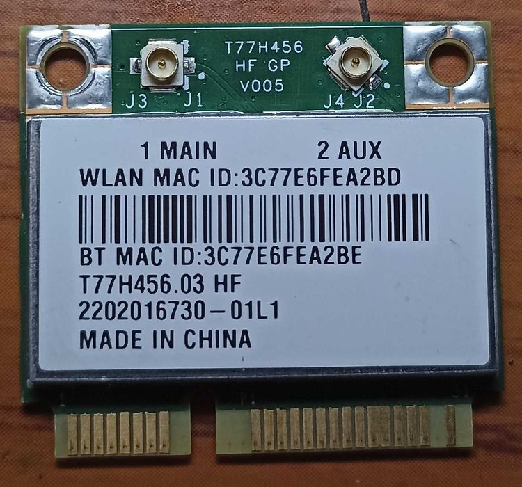 wifi + bluetooth модуль Broadcom BCM943142HM