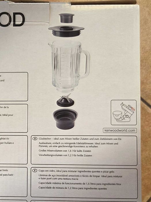 Liquidificador vidro Kenwood Chef/Major