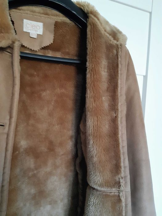 Kożuch kurtka damska, sztuczny kożuch XS