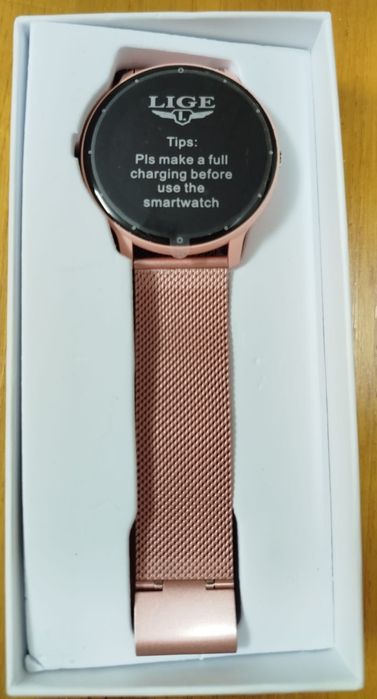 LIGE Smartwatch in Pink with 2 Bracelets64286583136898122