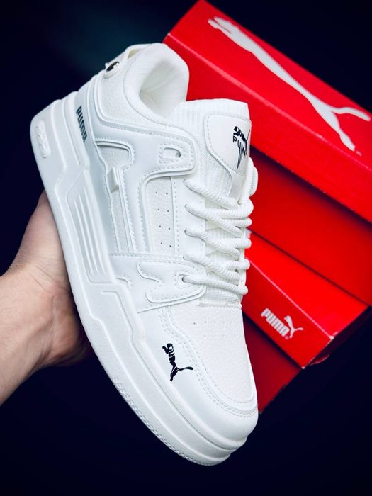 Puma кроссовки белые мужские летние / кросівки білі чоловічі Пума Літо 2026 Топ Кроссовки мужские пума с кожы/puma летние белые/пума мужские кожаные
