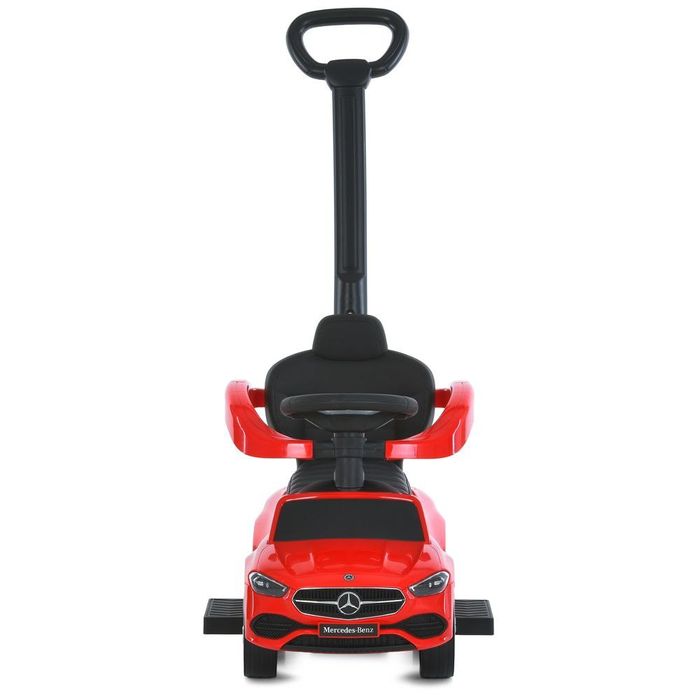 Дитячий толокар машинка Mercedes Benz 2в1 з батьківською ручкою, 4 кол