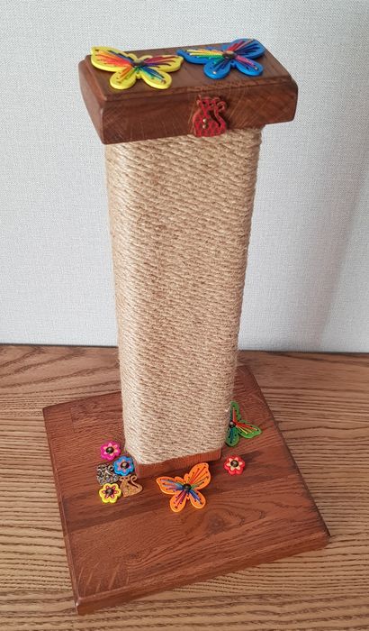 Джутовая когтеточка,ручной работы из натуральных материалов.