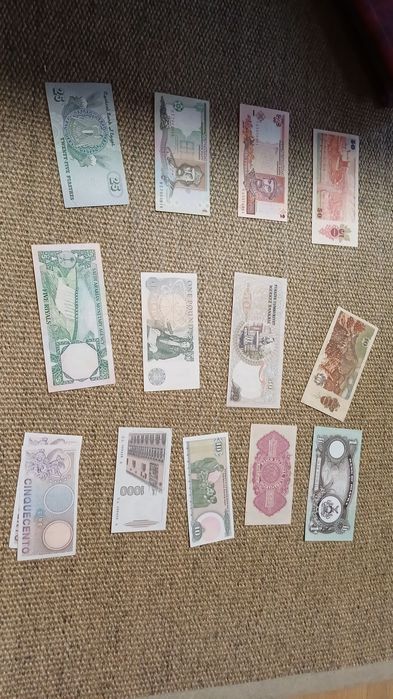 Notas antigas diversas