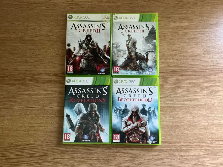 Assassin’s Creed 4 gry Xbox 360 – II, III, Brotherhood, Revelations