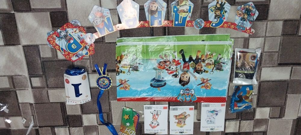 Декор для празднования щенячий патруль