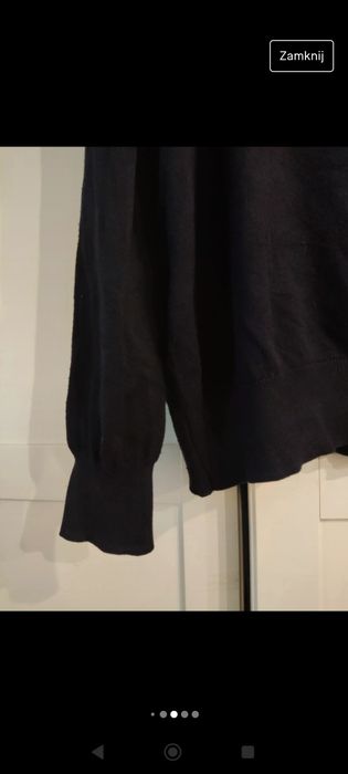 Granatowy sweter H&M Basic r. XL 42/44